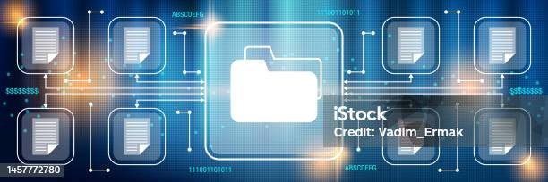 Structed Computer Database Computer Network Database Remote Servers Catalog Structure Vector ...