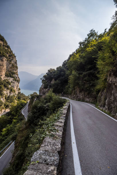 istock Scenic road on Lake Garda 1457774046
