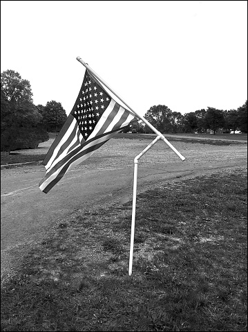 An American Flag - 9/17/2016: An American on a rotating flag staff., in New York State