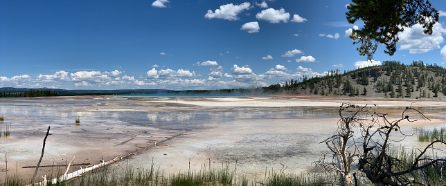 Midway Geyser Basin in Yellowstone National Park.