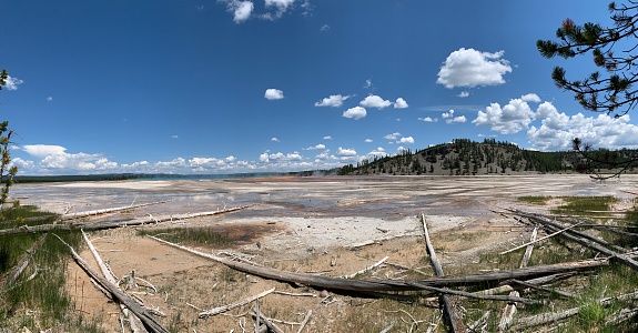 Midway Geyser Basin in Yellowstone National Park.