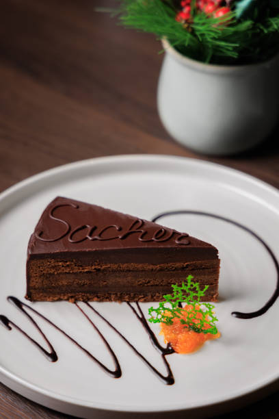 istock Sacher chocolate cake dessert 1457800709