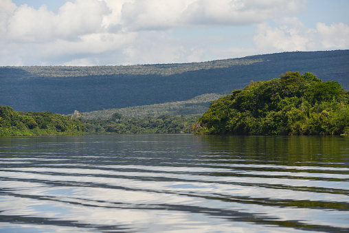 The Guaporé-Itenez river and the hills of Noel Kempff Mercado National Park