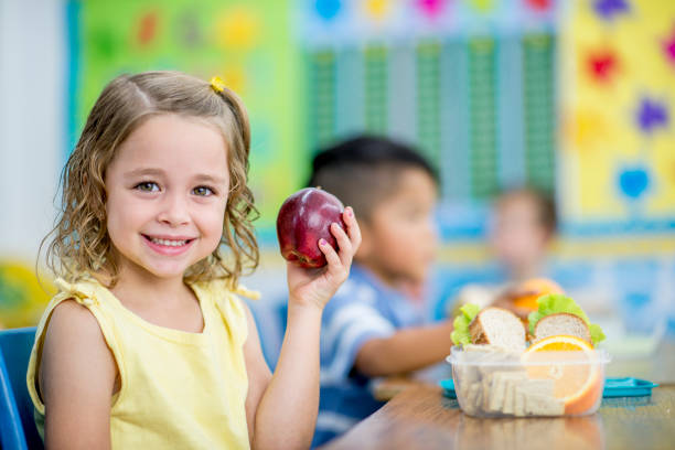 istock Girl Eating her School Lunch 1457807452