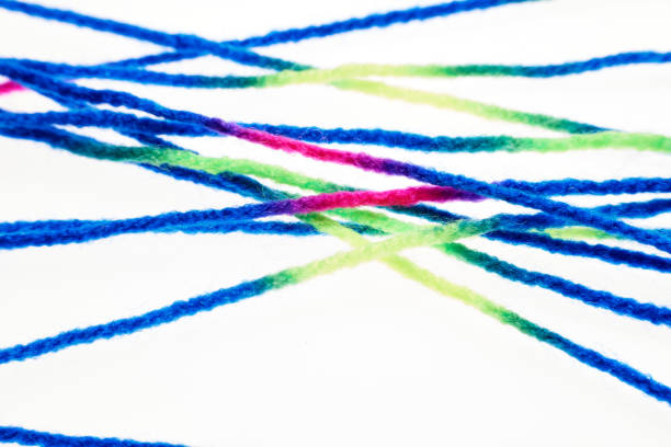 Close-up of colorful yarn.