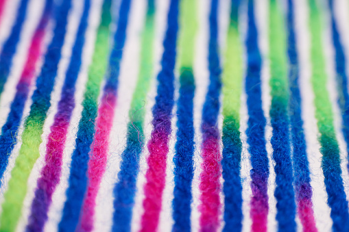 Close-up of colorful yarn.