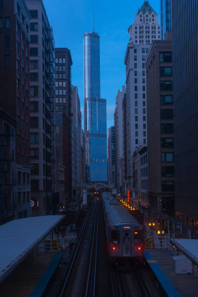 istock a Chicago CTA train pass through city 1457808649
