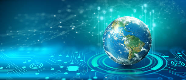 istock Global Business and Network connection concept. Elements furnished by NASA. 3D Rendering. 1457816314
