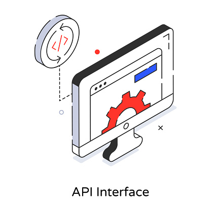 Api Interface Stock Illustration - Download Image Now - Application ...