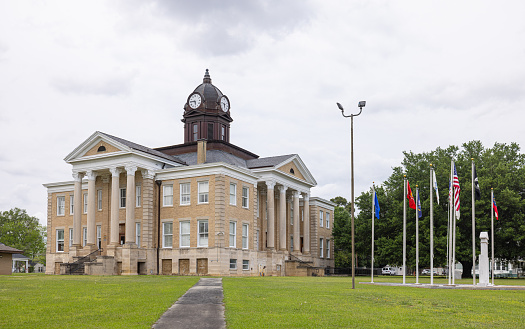 Ocilla, Georgia, USA - April 17, 2022: The Irwin County Courthouse