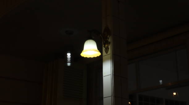 istock Lantern on the wall in the dark, Cirebon, Indonesia. 1457832485