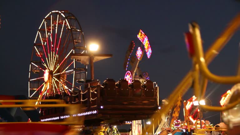 Carnival Rides at night