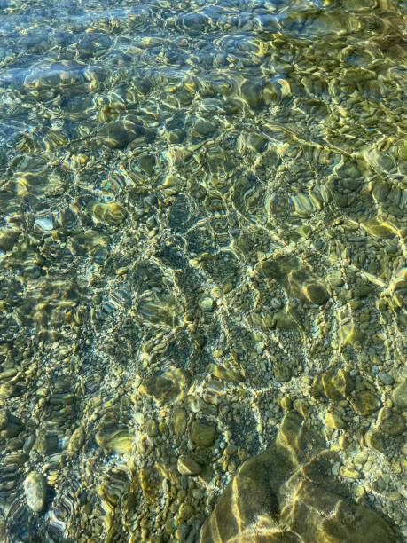 istock Clear sea water with pebbles and stones at the bottom. 1457842070