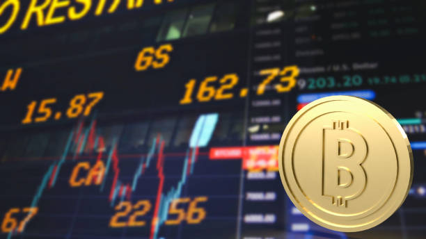 istock The gold bitcoin on chart background for business concept 3d rendering 1457848287