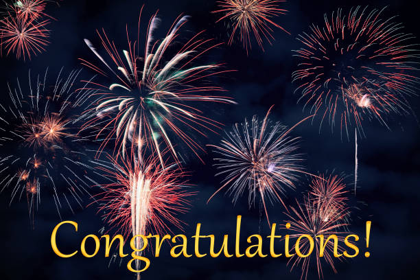 istock CONGRATULATIONS lettering with beautiful fireworks 1457850288