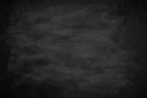 istock Black Chalkboard texture for school display backdrop. Chalk traces erased with copy space for add text or graphic design grunge background. Black board. Dark black wall backdrop. Education concepts. 1457856844