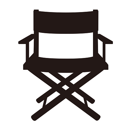 silhouette illustration of Director's Chair