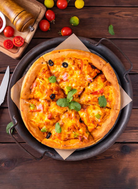 istock Western food pizza 1457871862