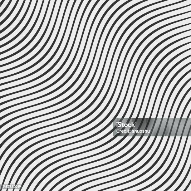 Abstract Black And White Curve Stripe Texture Pattern Background Stock ...