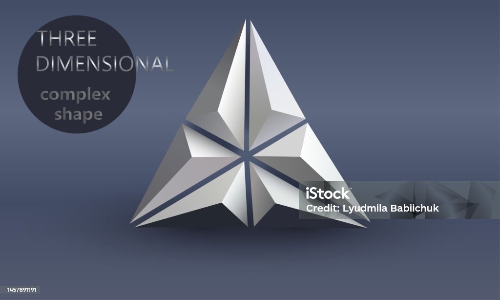 Three Dimensional Complex Shape Abstract Poster Design Template ...