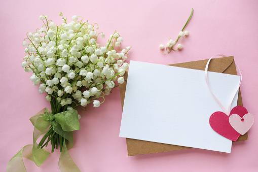 valentine's day background. spring flowers, gift box and red heart