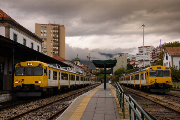 istock Peso de Rega railway station 1457902895