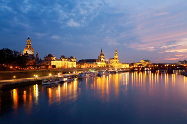 istock Old town of Dresden in the evening, Germany 1457905942