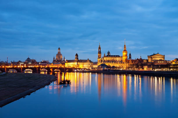 istock Old town of Dresden in the evening, Germany 1457906034