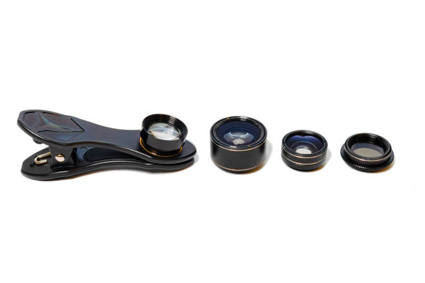 istock Additional lenses with a clothespin for a smartphone camera 1457909039