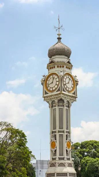 Photo of Old watch tower at a brazilian square