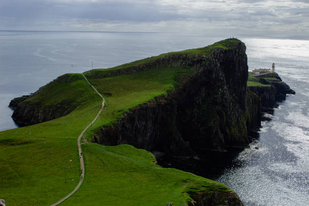 istock ocean coast at Neist point lighthouse, Scotland 1457915417