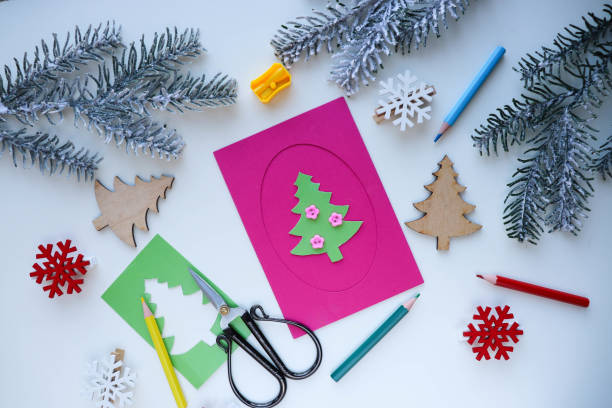 istock Children's DIY concept. Handmade crafts on holiday 1457915615
