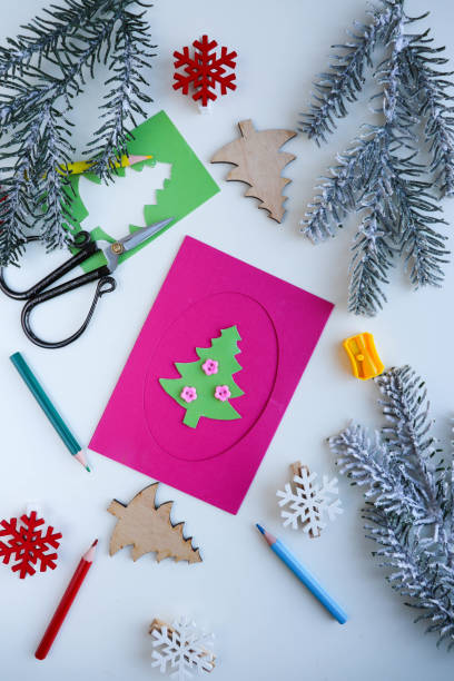 istock Children's DIY concept. Handmade crafts on holiday 1457915645