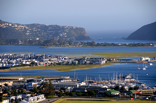 Aerial photo of Knysna in the Garden Route, South Africa