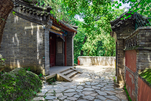 View of ancient temple in Beijing, China
