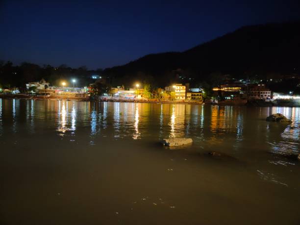 istock Uttarakhand, India - April 5th, 2021 : Spectacular view of rishikesh 1457927784
