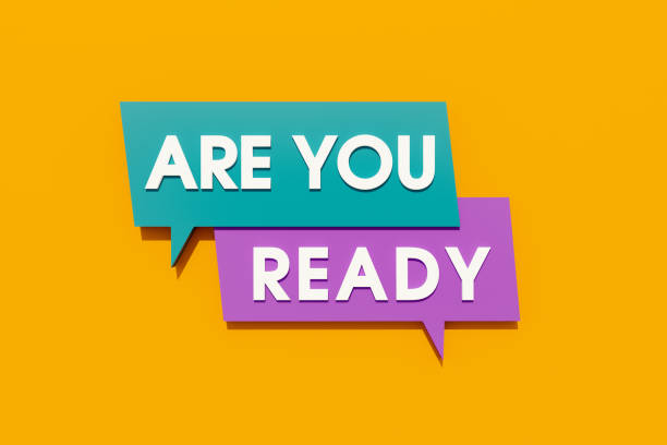 istock Are you ready - Colored banner, sign. 1457928071
