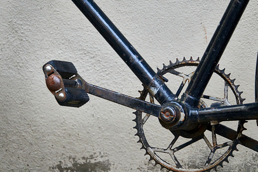 Bicycle pedal close up