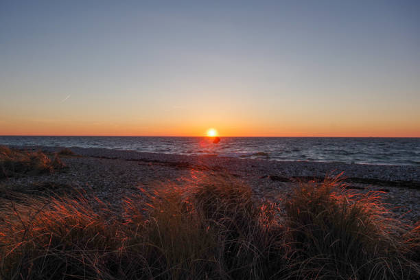 Sunset at the Baltic Sea | Fehmarn stock photo