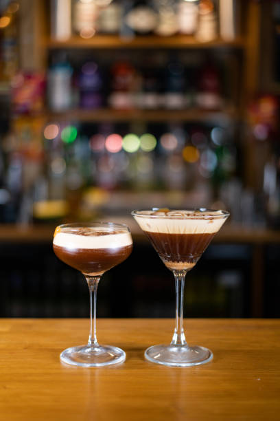 istock Fresh Cocktail Drinks made on a bar in a high street pub or restaurant 1457951091