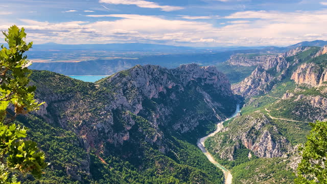 Stunning view of Gorges du Verdon canyon in France