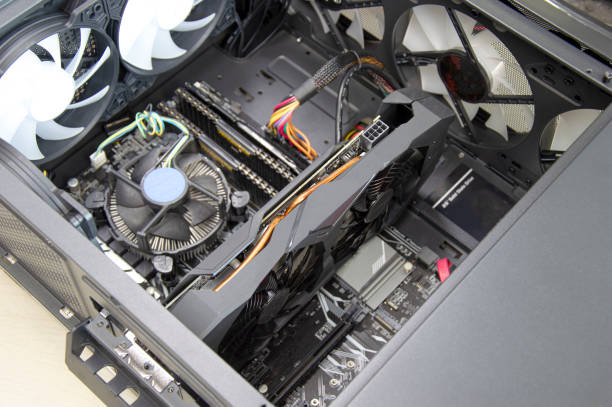 istock Top view, see the inside of the computer. 1457953738