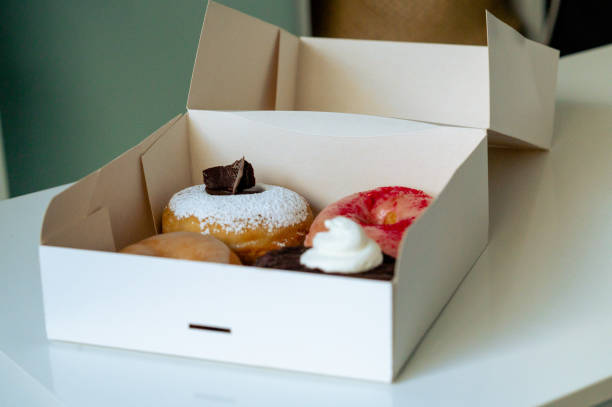 istock Box of Baked Donuts 1457959059