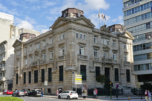 Coruna, Galicia, Spain 10/12/2019\nHeadquarters of the 'Banco de España' in the city of Coruna