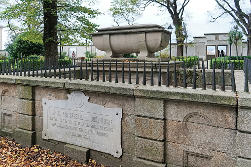 Coruna, Galicia, Spain11/01/2019\nTomb of the English General Sir John Moore