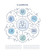 istock E-Learning Six Steps Infographic Template 1457963753