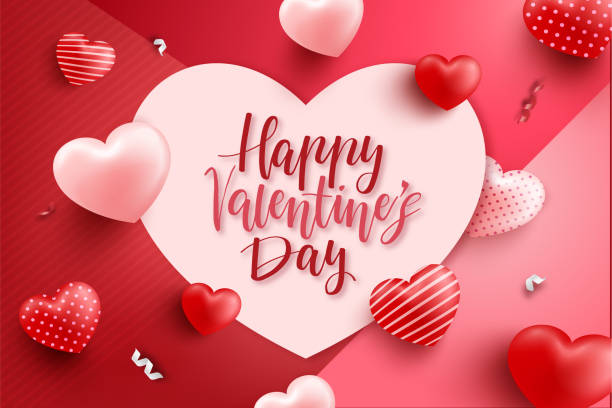 valentine's day background concept. - valentines day stock illustrations