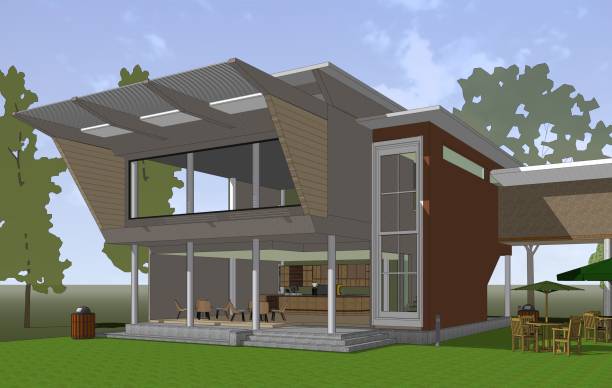 istock 3D illustration of coffee shop 1457972388