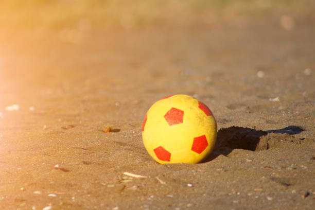 Volleyball ball on the beach