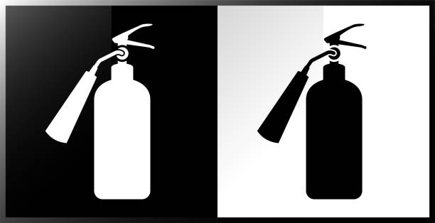 fire extinguisher icon. - 滅火筒標誌 幅插畫檔、美工圖案、卡通及圖標